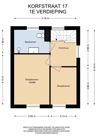 Floorplan - Korfstraat 17, 1433 DE Kudelstaart